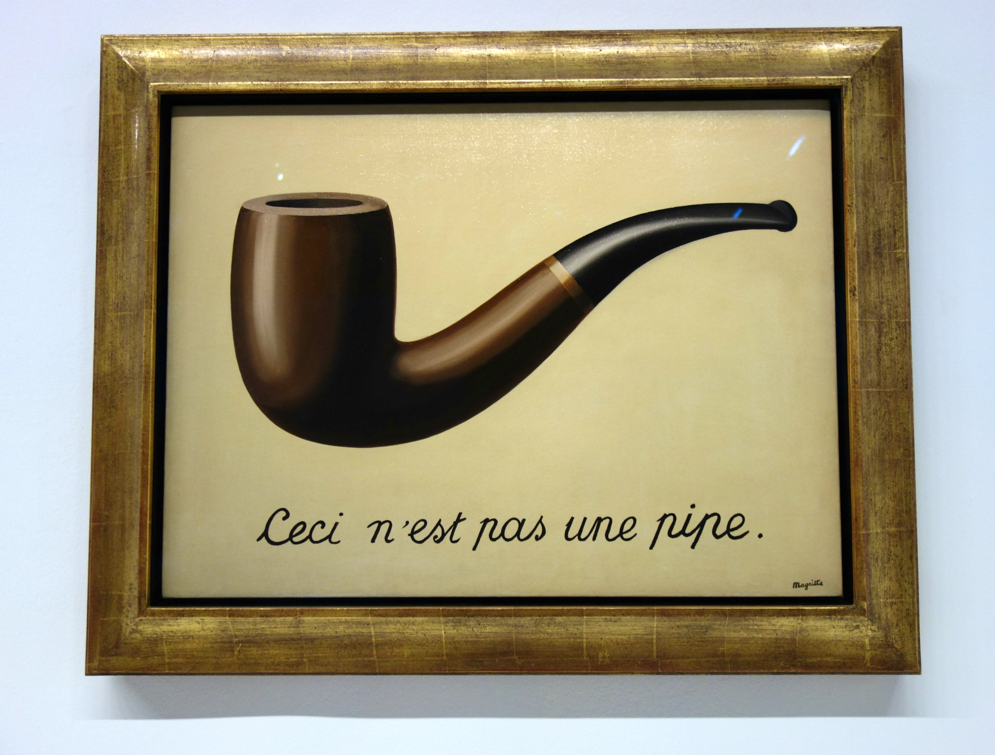 The Treachery Of Images Magritte In Paris France Today