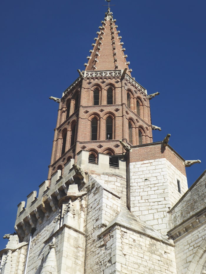 The Toulousain-style belltower, Caussade.