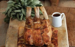 Rack of Veal, Potato Cake & Red Lillet Sauce