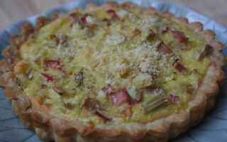 Rhubarb Tart with Sweet Pie Pastry