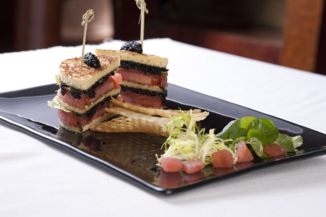 Petrossian Caviar Club Sandwich
