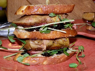 Mirepoix Foie Gras Club Sandwich