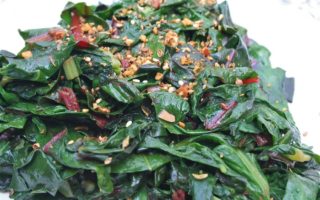 Swiss Chard with Garlic & Hot Pepper