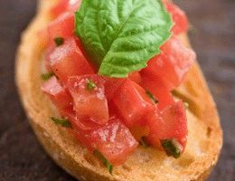Eggplant, Tomato and Pesto Toast