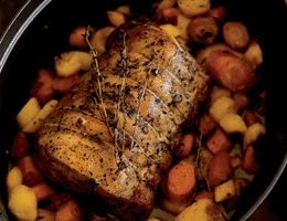 <i>Enchaud Perigourdin</i>: Pot-Roasted Pork Loin with Carrots and Parsnips