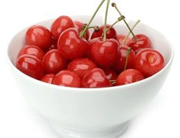 Cerises pochees au Kir / Cherries Poached in Kir