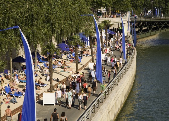 Hit the Beach in the City at Paris Plages 2014