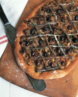 Anchovy and Onion Tart