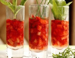 Strawberries with Aromatic Herbs