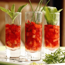 Strawberries with Aromatic Herbs