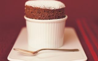 Hot Chocolate Brandy Souffle