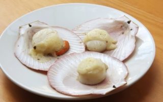 Scallops with Green Tea Cream