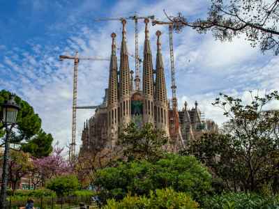 Antonio Gaudi's Sagrada Familia in Barcelona Architectural Photo