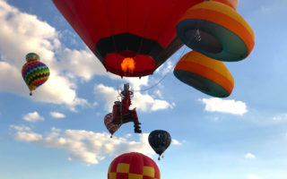 When More than 400 Hot Air Balloons Fill the Sky in Eastern France