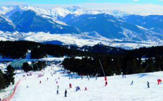 Skiing in the Pyrénées