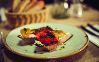 French Recipes: Tartine de Poivron et Chevre