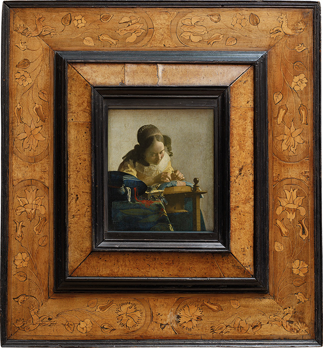 The Lacemaker by Vermeer at the Louvre Museum