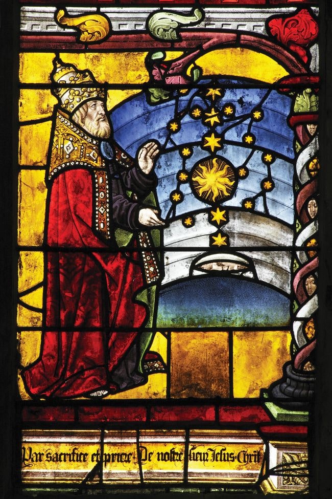 Stained glass Creation of the stars - Sainte Madeleine