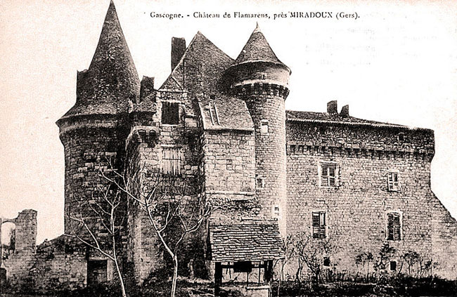Château de Flamarens, au début du XXe siècle