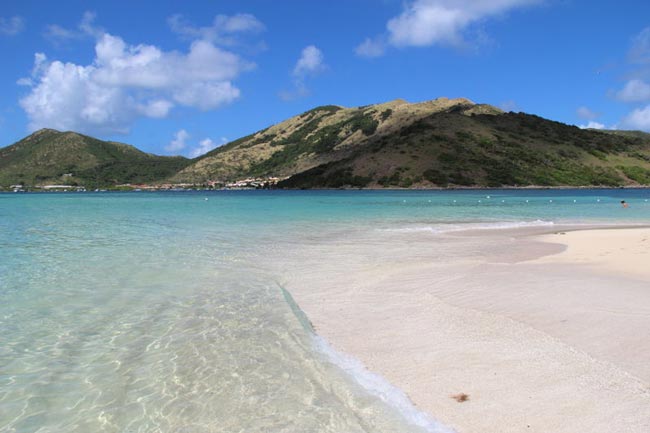 Clear water at Pinel Island, Saint Martin, Caribbean