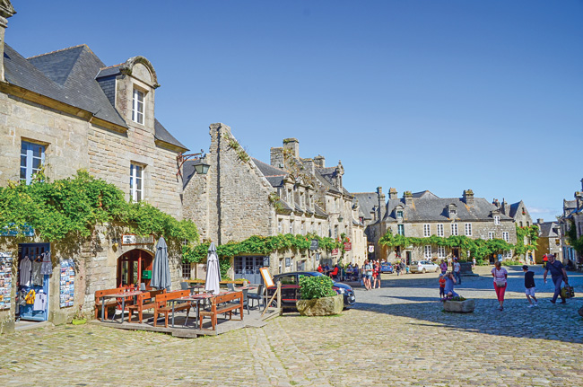 The medieval streets of Locronan