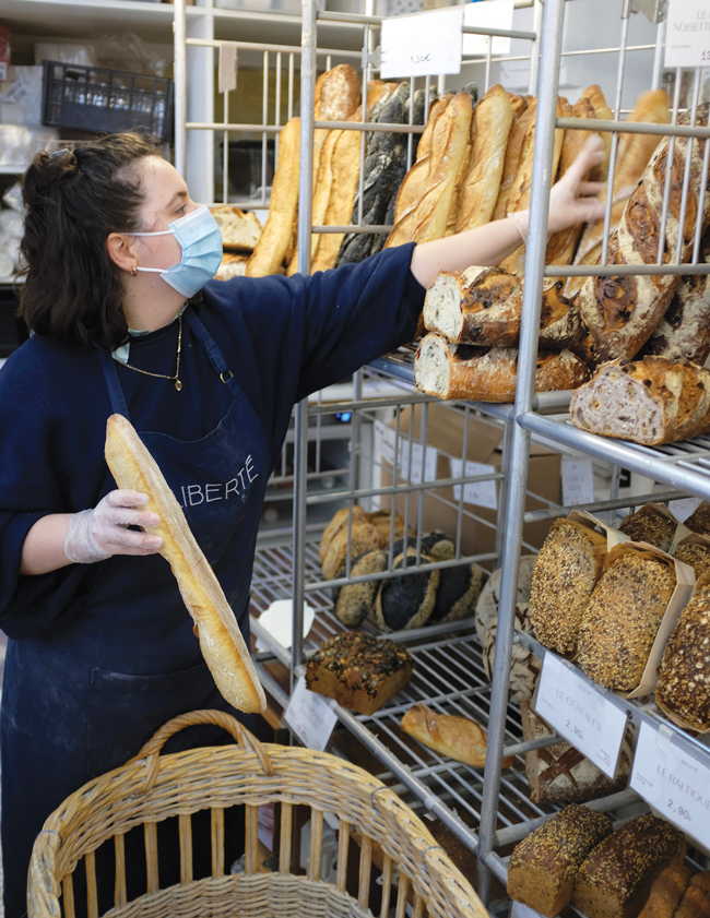 Traditional breadmaking methods are used at Liberté