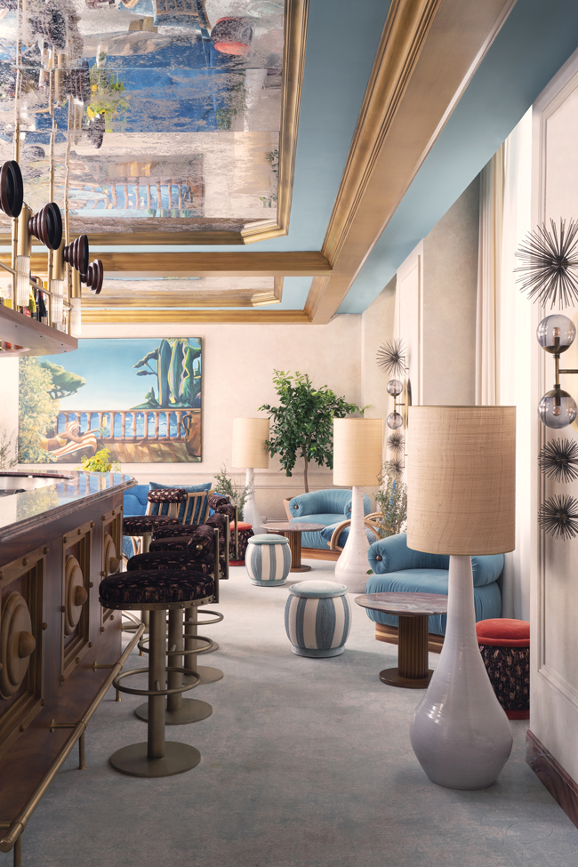 Mimosa’s nautical interiors are inspired by the Mediterranean