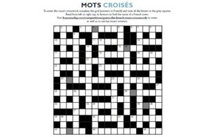 Competition Ended: France Today Crosswords December/January 2023 Issue