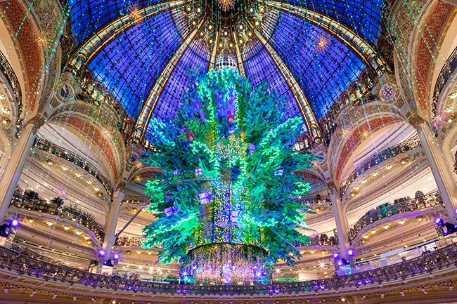 Galeries Lafayette at Christmas