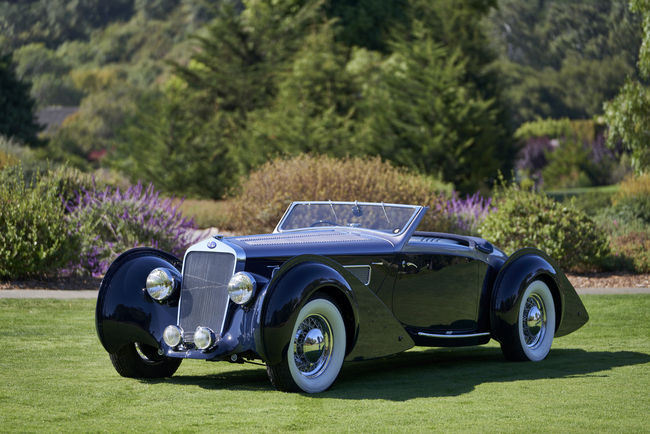 French 1938 Delage Classic Car Wins Best of the Best Award 