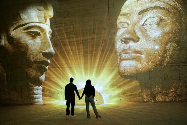 New at the Carrières des Lumières: Time of the Pharaohs