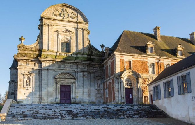 St Michel Abbey_front view_evening light