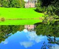 The Château de Chantore and its mirror pool
