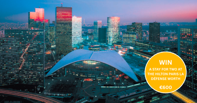 Win a Stylish Paris Stay at Hilton Paris La Défense