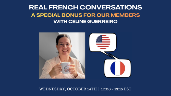 A bonus French-learning session from Céline Guerreiro